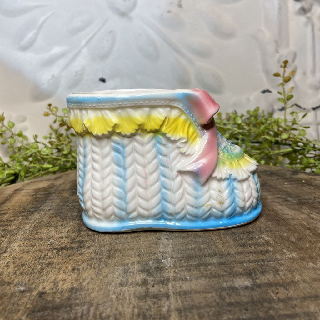 "It's A Boy" Blue Planter Bootie NB 2.18