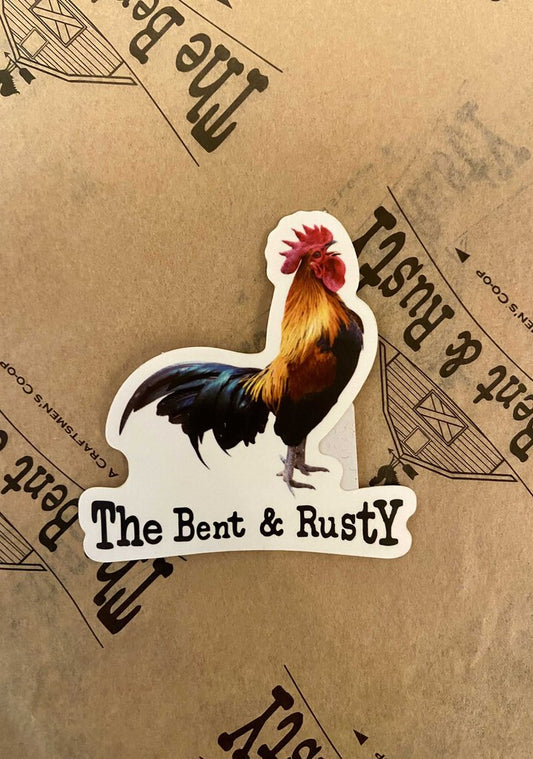 Rooster B&R Sticker