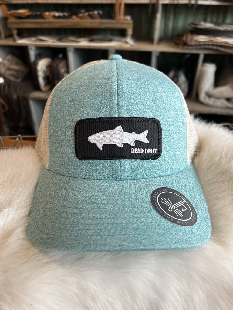 Teal/White Trout Trucker